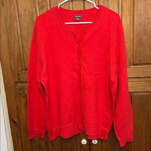 Eddie Bauer Women’s Red Button-Up Cardigan Sweater Size 2XL